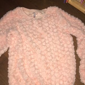 Fluffy pink sweater!!